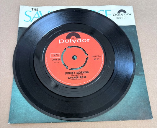 The Savage Rose - Sunday Morning 7" Single - Billede 3