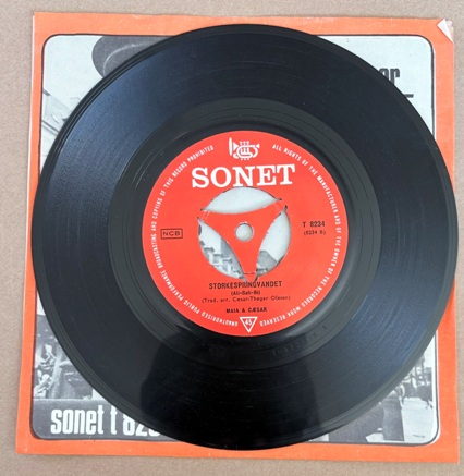 Cæsar - Jorden i flammer / Storkespringvandet 7" Single - Billede 2